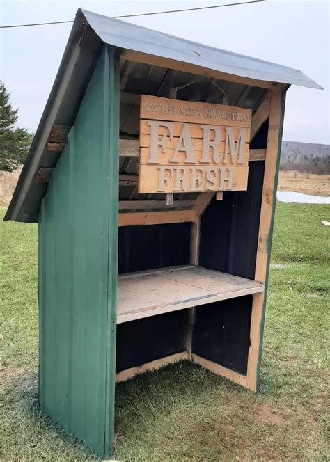 metal box side of the road near farm|Starting a Roadside Farm Stand .